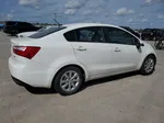 2014 Kia Rio Lx White vin: KNADM4A32E6366002