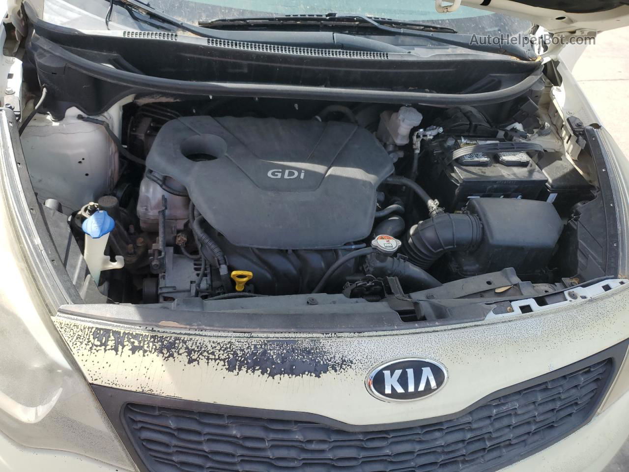 2014 Kia Rio Lx Белый vin: KNADM4A32E6366002