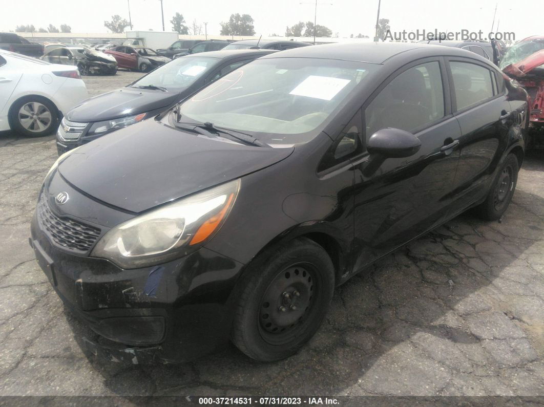 2014 Kia Rio Lx Black vin: KNADM4A32E6371684