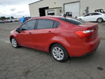 2014 Kia Rio Lx Red vin: KNADM4A32E6396245