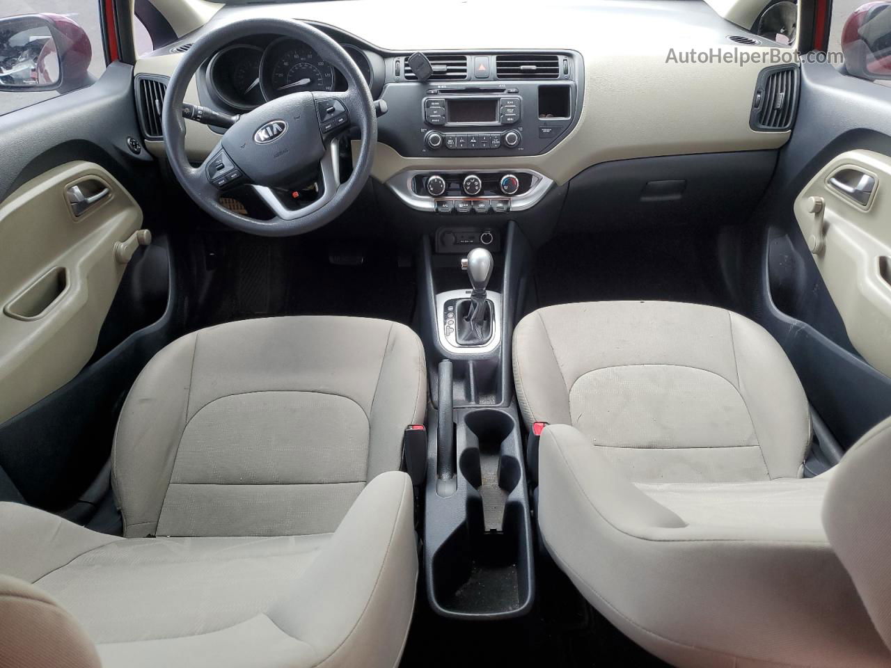 2014 Kia Rio Lx Красный vin: KNADM4A32E6396245