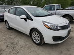 2014 Kia Rio Lx White vin: KNADM4A32E6396259