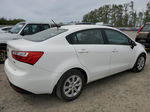 2014 Kia Rio Lx White vin: KNADM4A32E6396259