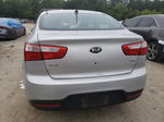 2013 Kia Rio Lx Silver vin: KNADM4A33D6209383