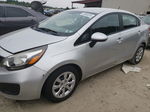 2013 Kia Rio Lx Silver vin: KNADM4A33D6209383