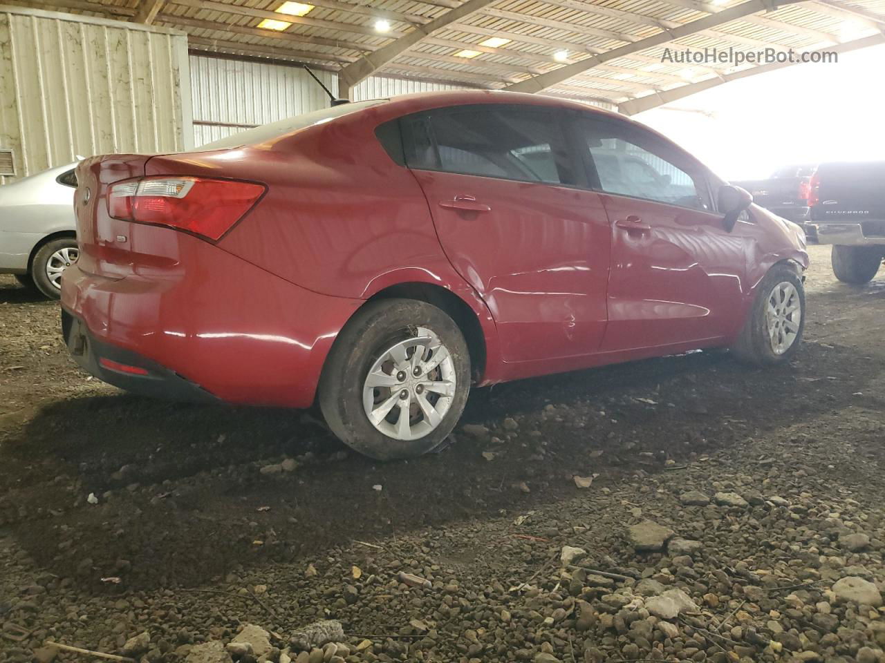 2013 Kia Rio Lx Burn vin: KNADM4A33D6263203