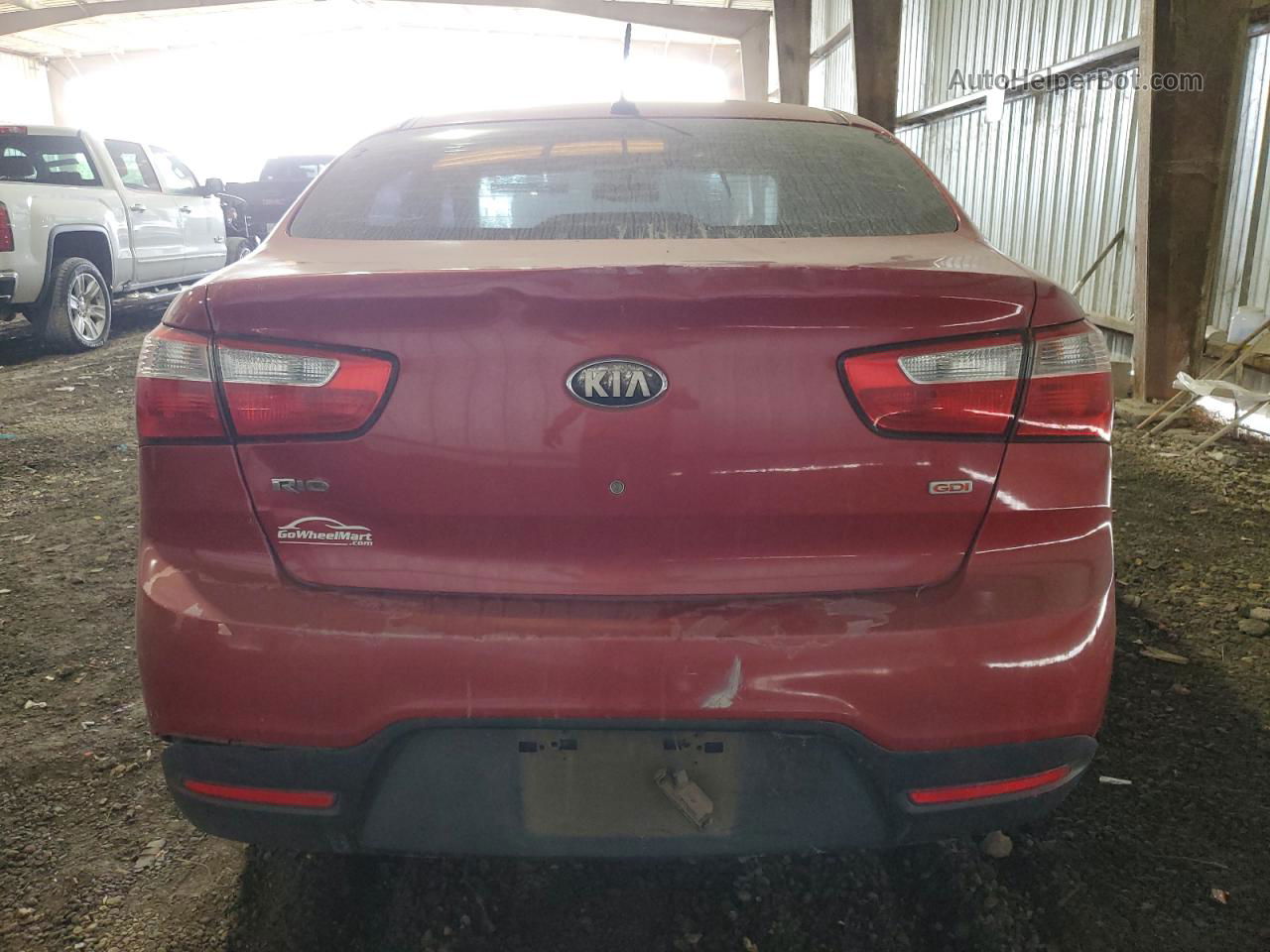 2013 Kia Rio Lx Пожар vin: KNADM4A33D6263203