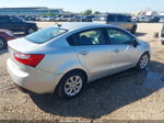 2013 Kia Rio Lx Silver vin: KNADM4A33D6280096