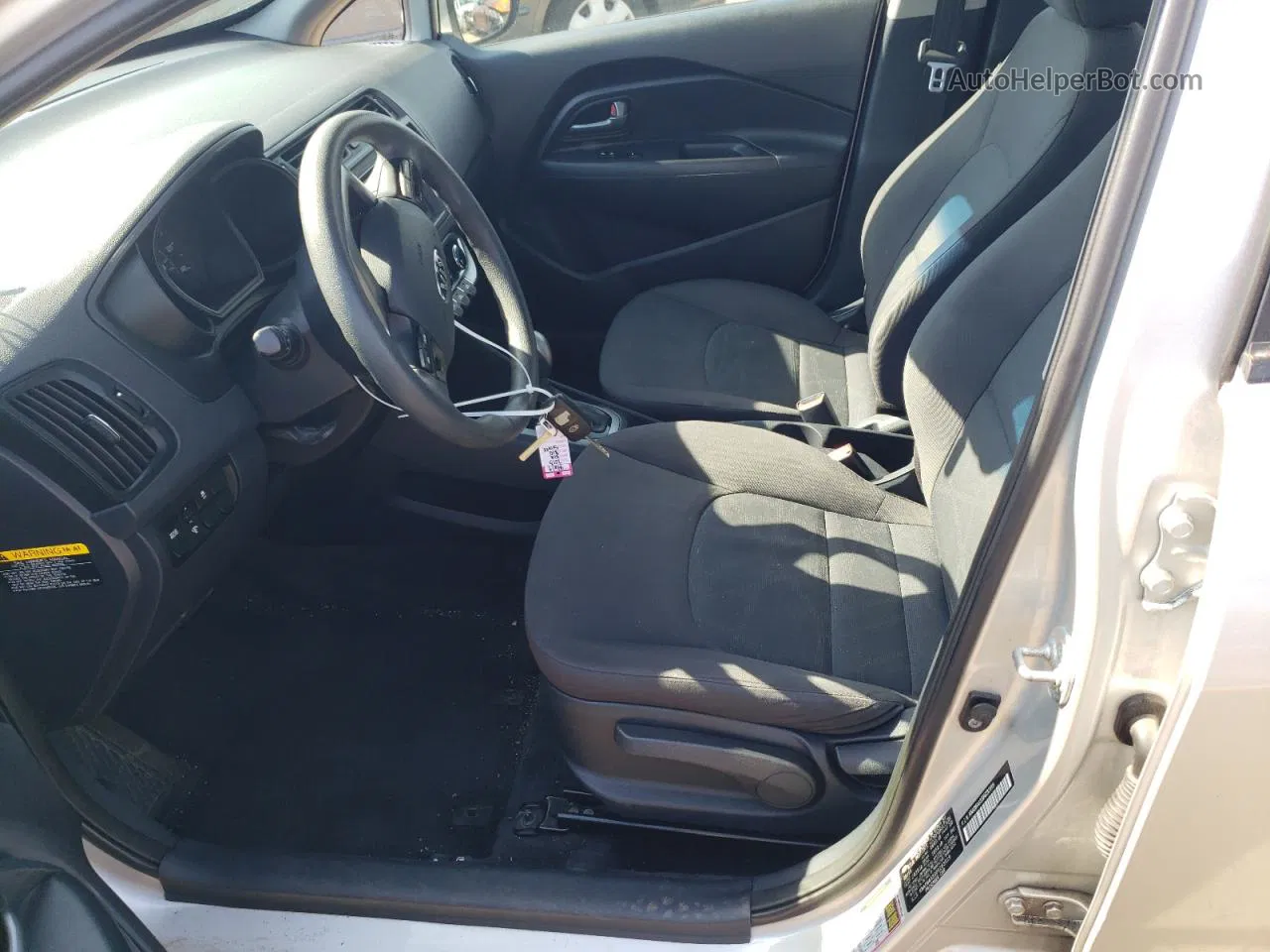 2013 Kia Rio Lx Серебряный vin: KNADM4A33D6283919