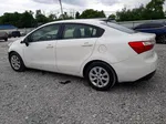 2014 Kia Rio Lx White vin: KNADM4A33E6325815