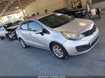 2014 Kia Rio Lx Silver vin: KNADM4A33E6328262