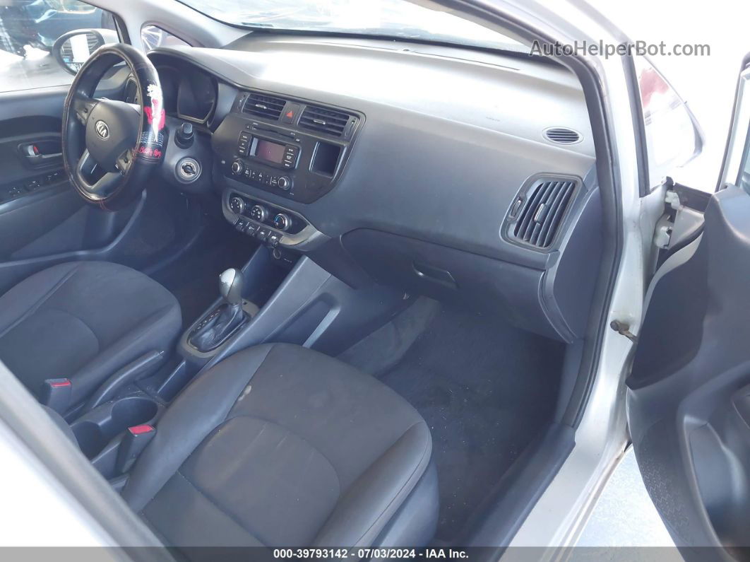 2014 Kia Rio Lx Серебряный vin: KNADM4A33E6328262