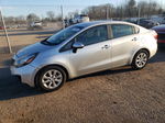 2014 Kia Rio Lx Silver vin: KNADM4A33E6345093