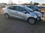 2014 Kia Rio Lx Silver vin: KNADM4A33E6345093