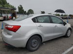 2014 Kia Rio Lx Silver vin: KNADM4A33E6348219