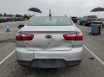 2014 Kia Rio Lx Silver vin: KNADM4A33E6348219