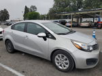 2014 Kia Rio Lx Silver vin: KNADM4A33E6348219