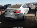 2014 Kia Rio Lx Silver vin: KNADM4A33E6352237