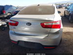 2014 Kia Rio Lx Silver vin: KNADM4A33E6352237