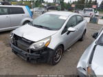 2014 Kia Rio Lx Silver vin: KNADM4A33E6354165