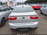 2014 Kia Rio Lx Silver vin: KNADM4A33E6354165