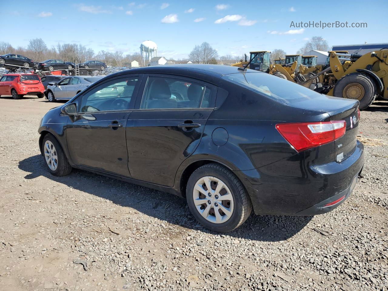 2014 Kia Rio Lx Black vin: KNADM4A33E6367675