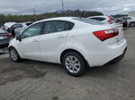 2014 Kia Rio Lx White vin: KNADM4A33E6369930