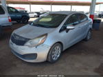 2014 Kia Rio Lx Silver vin: KNADM4A33E6384685