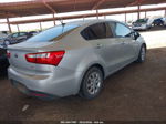 2014 Kia Rio Lx Silver vin: KNADM4A33E6384685