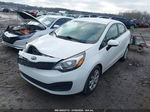 2014 Kia Rio Lx White vin: KNADM4A33E6395301