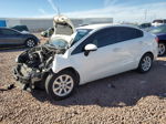 2014 Kia Rio Lx White vin: KNADM4A33E6398067