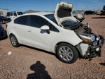 2014 Kia Rio Lx White vin: KNADM4A33E6398067