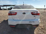 2014 Kia Rio Lx White vin: KNADM4A33E6398067