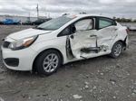 2014 Kia Rio Lx White vin: KNADM4A33E6403946