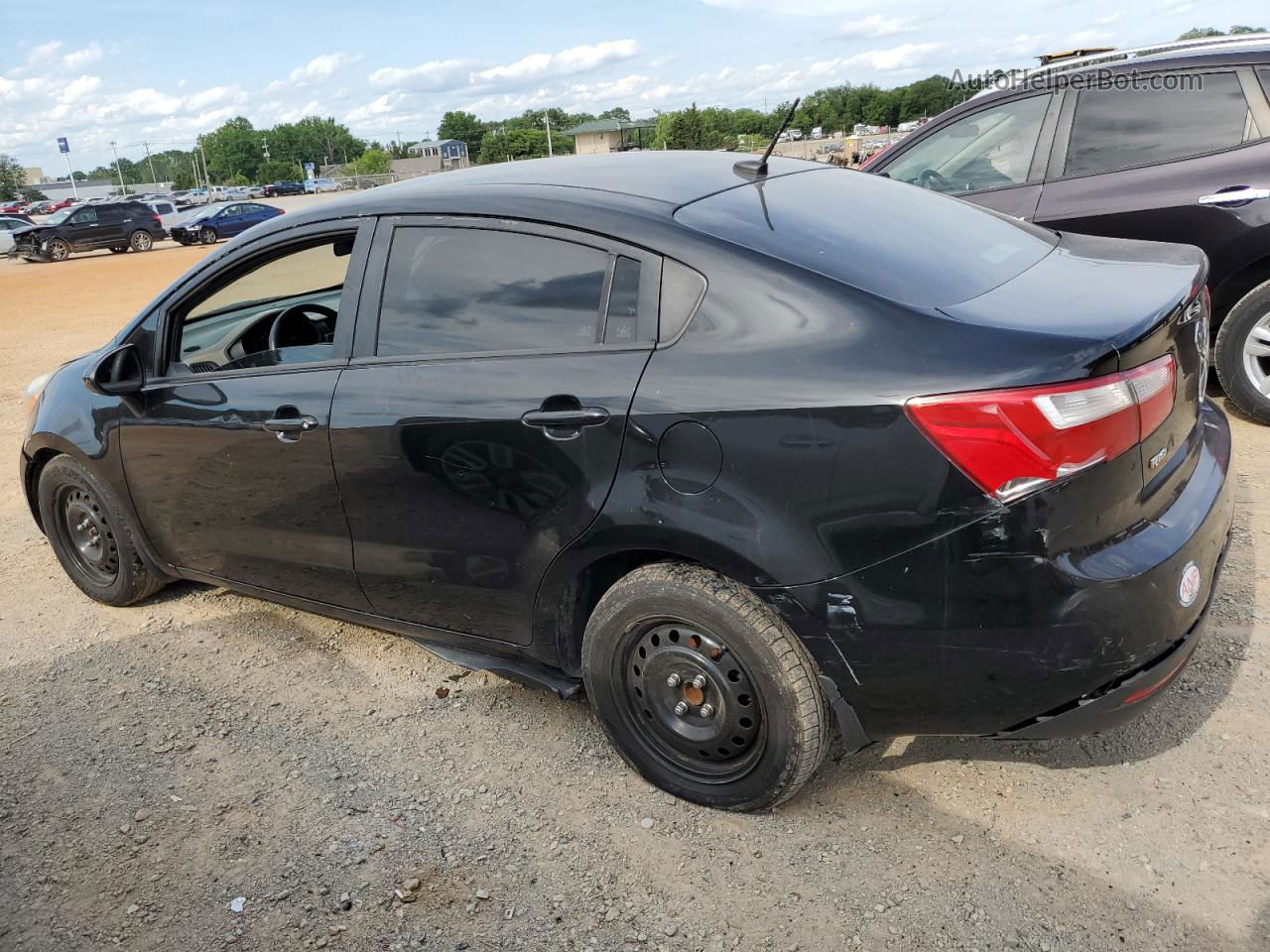 2014 Kia Rio Lx Black vin: KNADM4A33E6405616