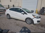 2014 Kia Rio Lx White vin: KNADM4A33E6405681