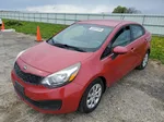 2014 Kia Rio Lx Red vin: KNADM4A33E6408676