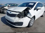 2014 Kia Rio Lx White vin: KNADM4A33E6414820