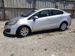 2013 Kia Rio Lx Silver vin: KNADM4A34D6104108