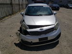 2013 Kia Rio Lx Silver vin: KNADM4A34D6104108