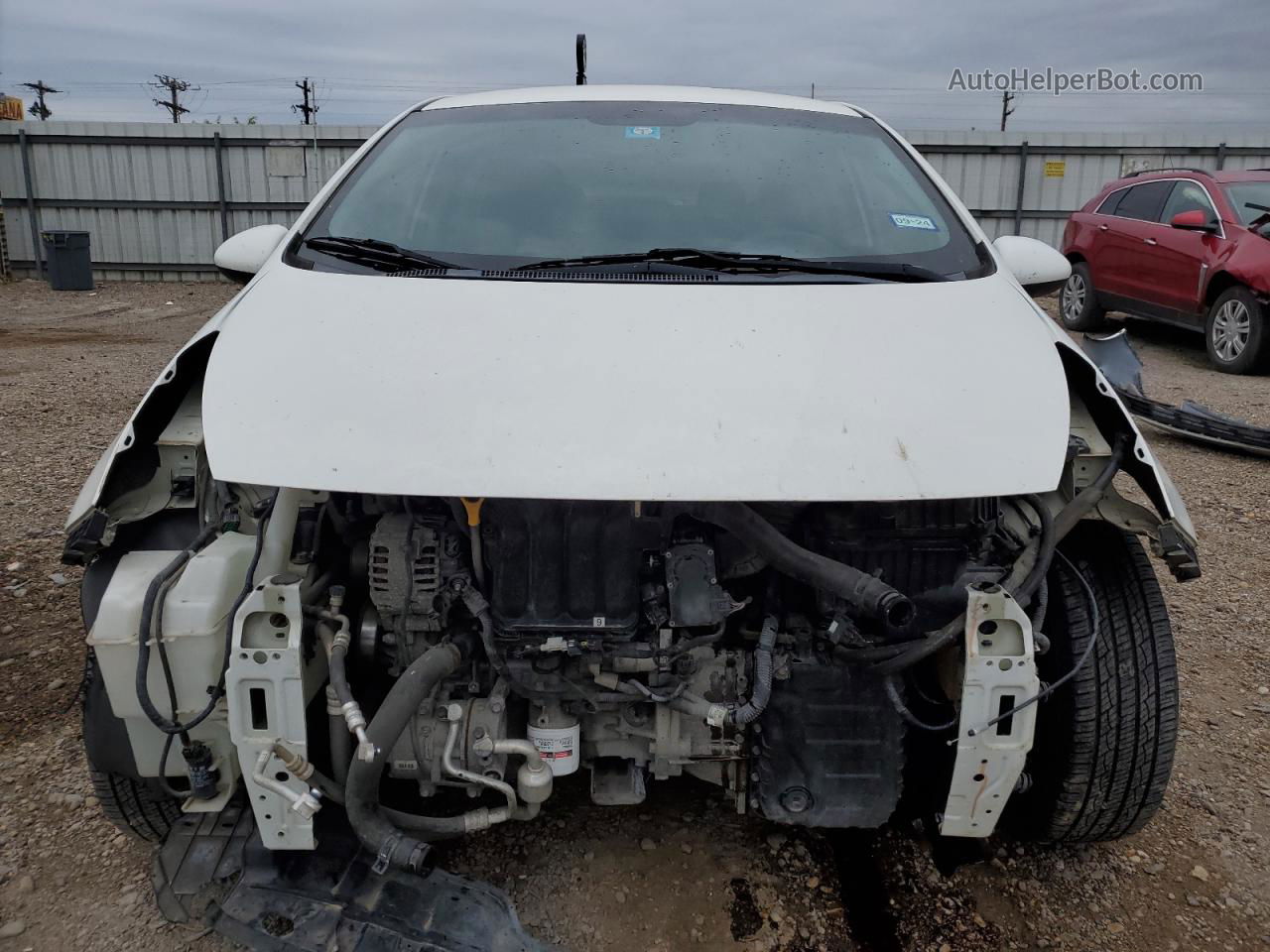 2013 Kia Rio Lx White vin: KNADM4A34D6131583