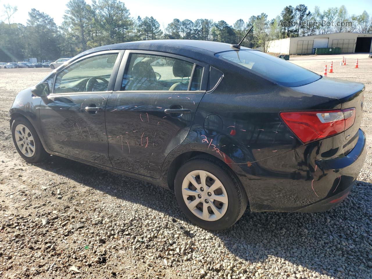 2013 Kia Rio Lx Black vin: KNADM4A34D6148674