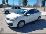 2013 Kia Rio Lx White vin: KNADM4A34D6155429