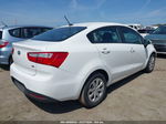 2013 Kia Rio Lx White vin: KNADM4A34D6212275