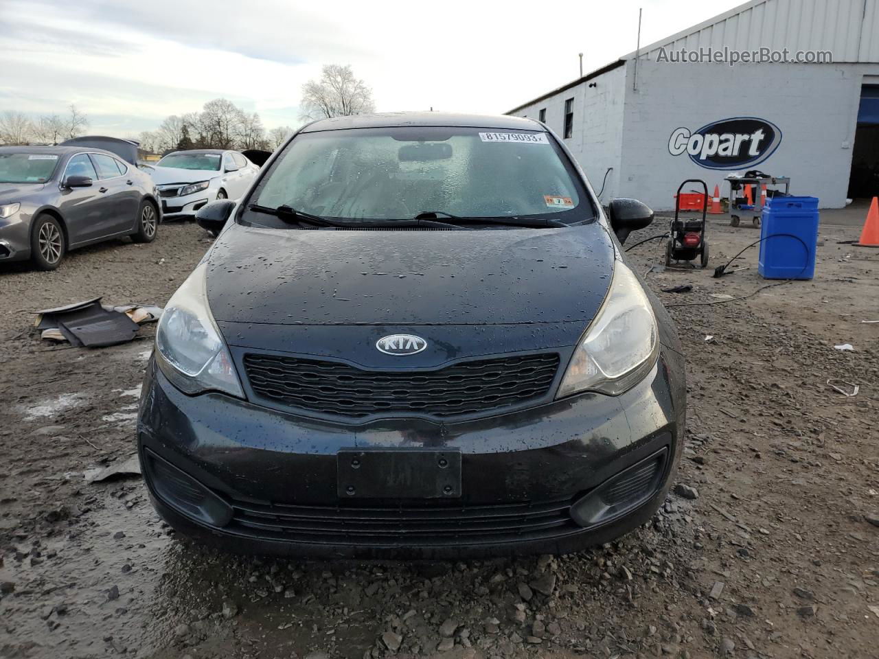 2013 Kia Rio Lx Черный vin: KNADM4A34D6229125