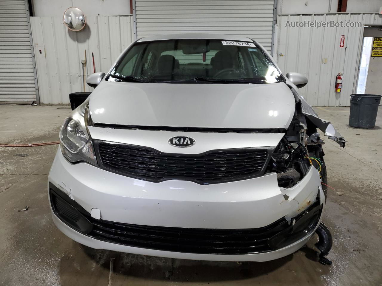 2013 Kia Rio Lx Silver vin: KNADM4A34D6280883