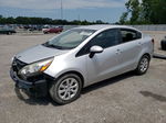 2013 Kia Rio Lx Silver vin: KNADM4A34D6292239