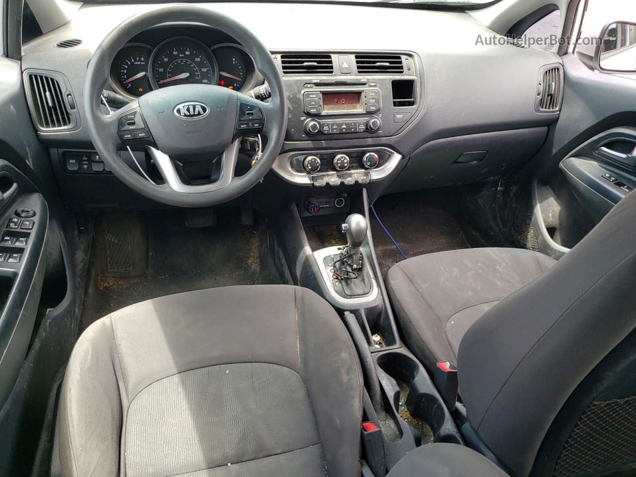 2013 Kia Rio Lx Серебряный vin: KNADM4A34D6292239