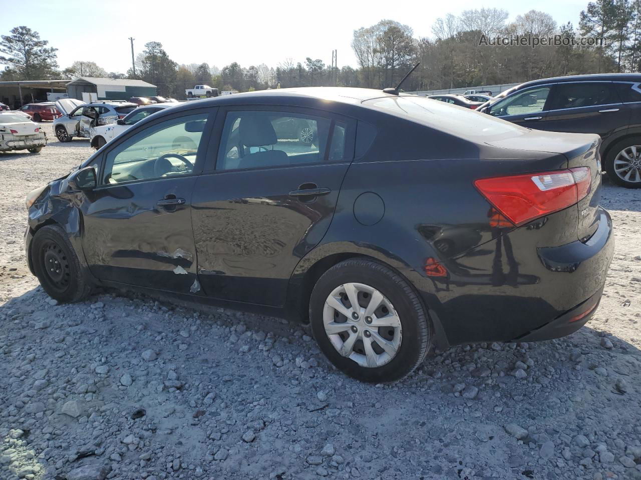 2014 Kia Rio Lx Black vin: KNADM4A34E6325788