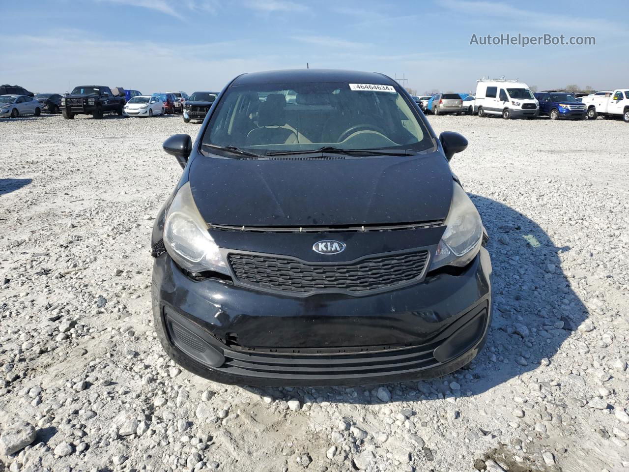 2014 Kia Rio Lx Black vin: KNADM4A34E6325788